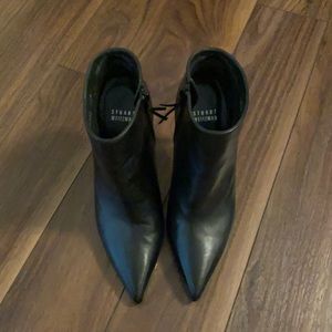 NWT- Stuart Weitzman heel leather bootie